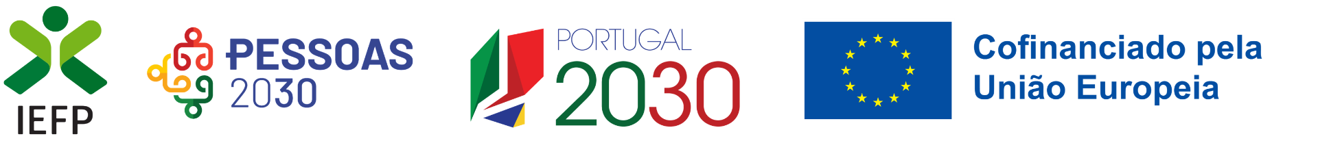 IEFP · Pessoas 2030 · Portugal 2030 · Cofinanciado pela União Europeia